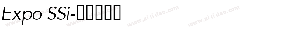 Expo SSi字体转换